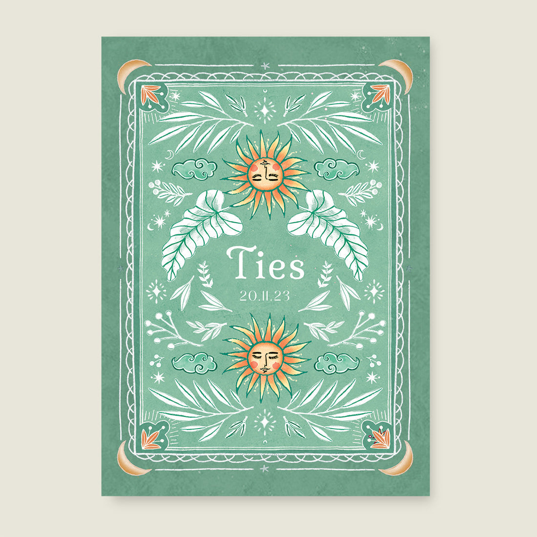 Print Sunshine green - Story of July