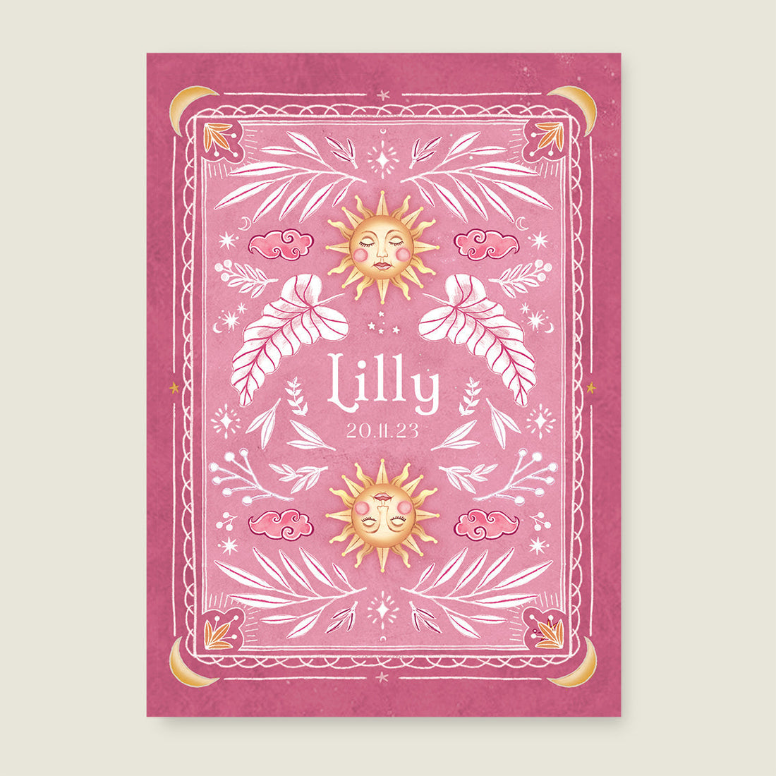 Print Sunshine pink - Story of July