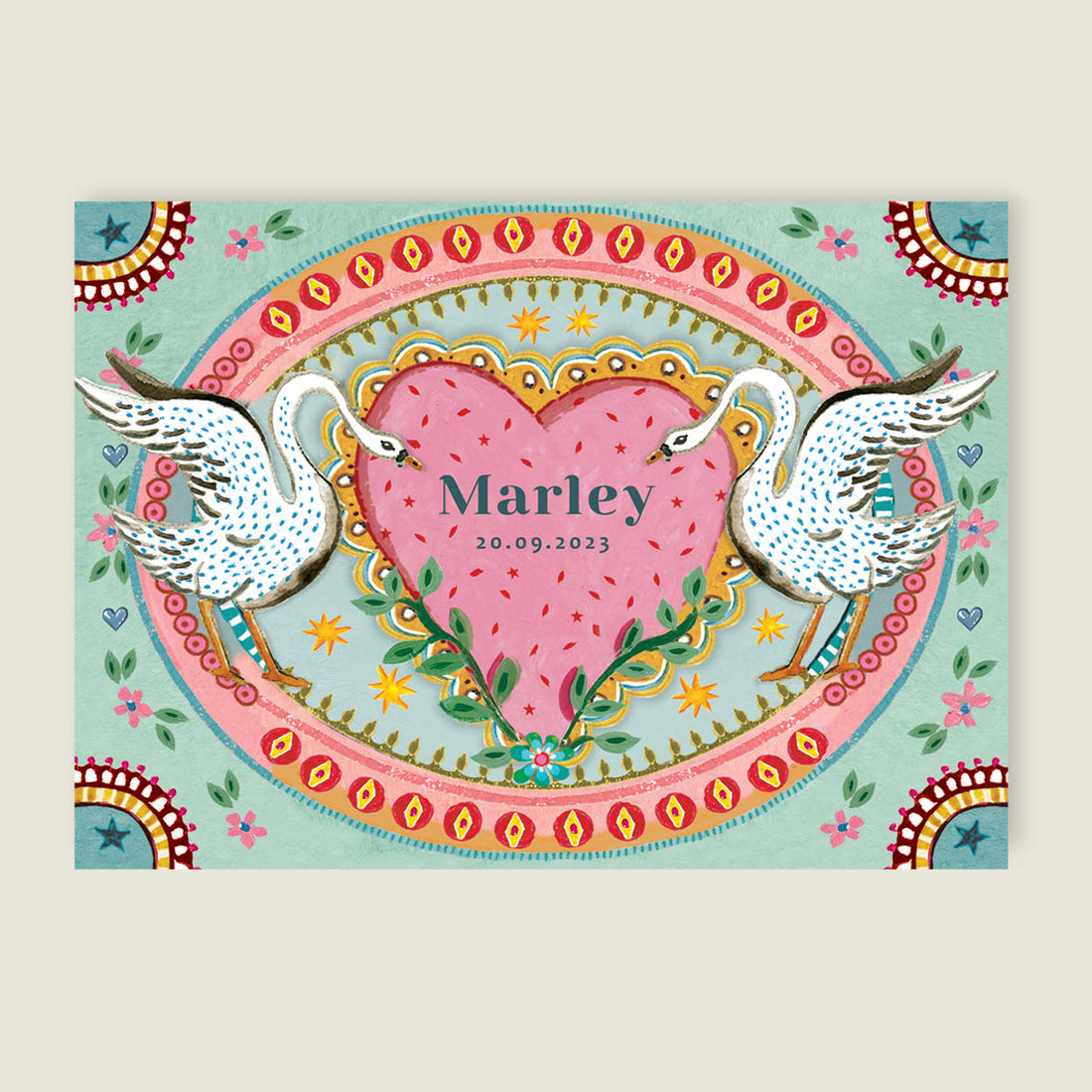 Print The Swan Hearts - Story of July