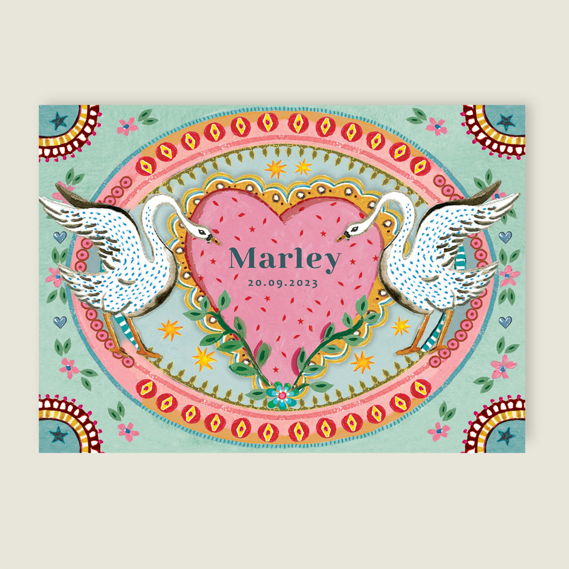 Print The Swan Hearts - Story of July