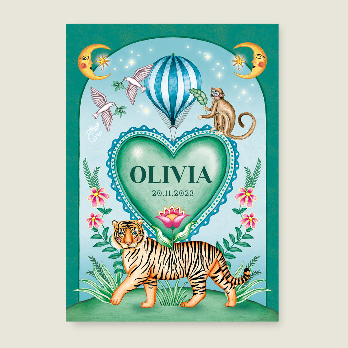 Print Tiger heart - Story of July