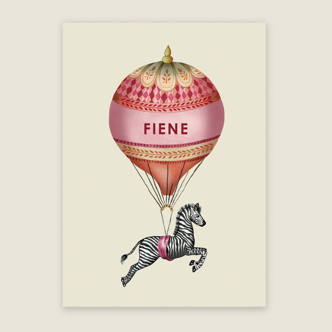 Zebra Balloon Orange - Story of July