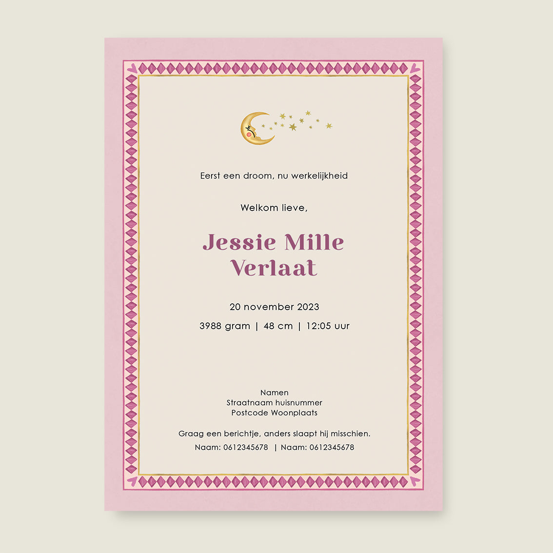 Sample Bos Dieren Pink - Story of July