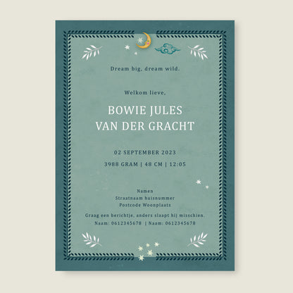 Crane Bird Blue - Story of July