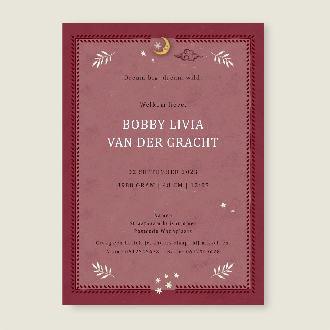 Crane Bird Red - Story of July