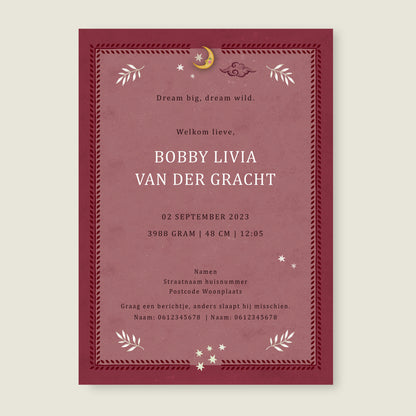 Crane Bird Red - Story of July