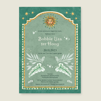 Sample Love Dove Green - Story of July