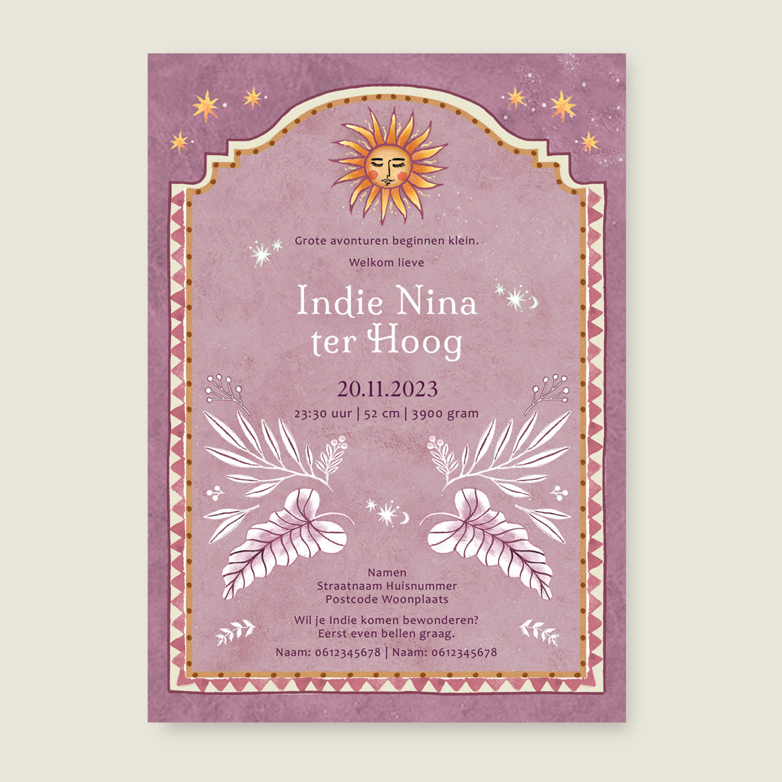 Sample Love Dove Lila - Story of July