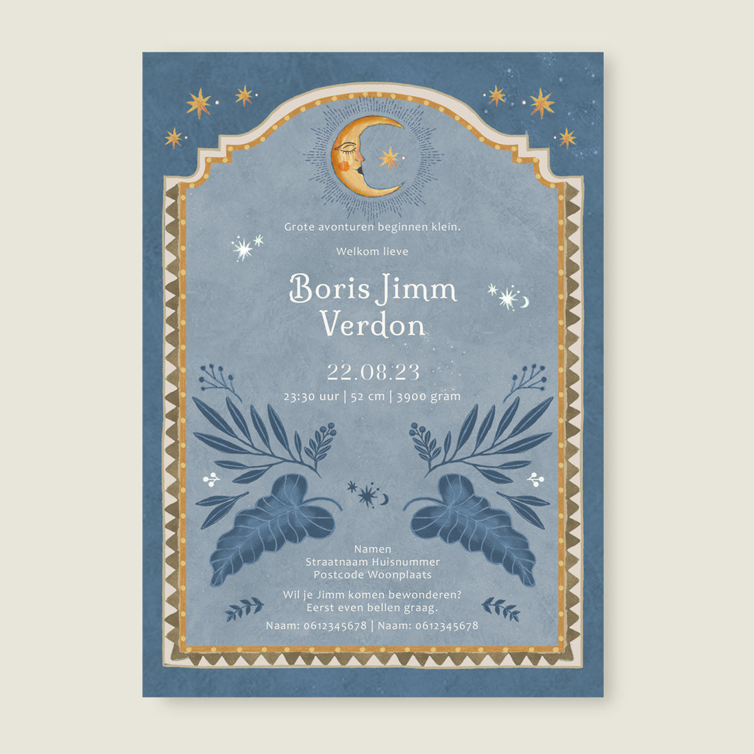 Sample Moonchild Lightblue - Story of July