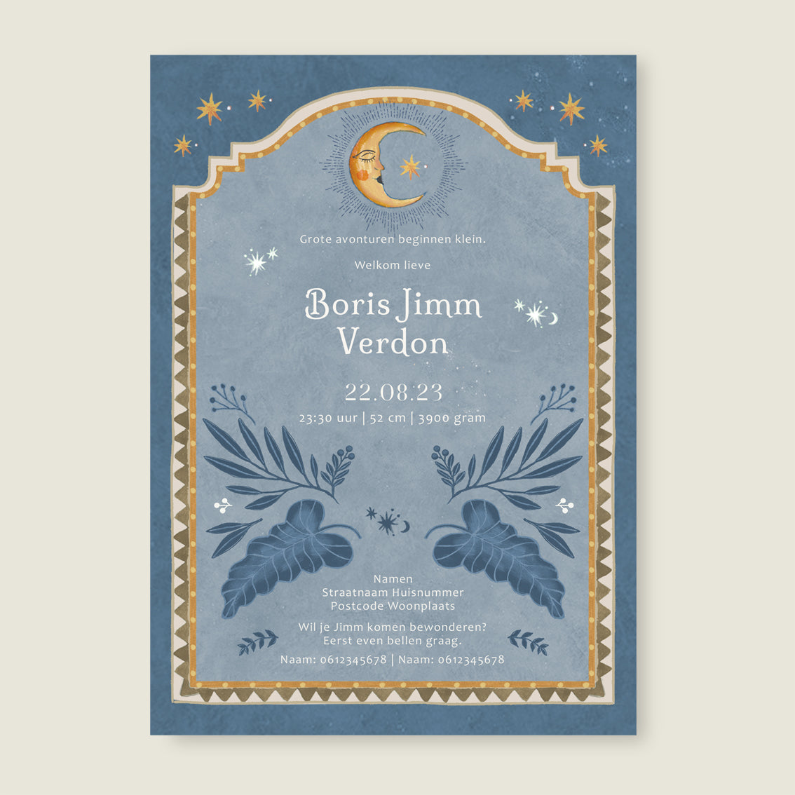 Sample Moonchild Lightblue - Story of July