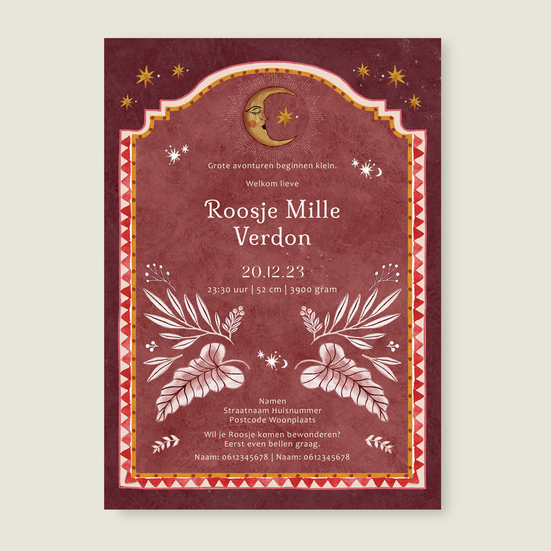 Sample Moonchild Red - Story of July