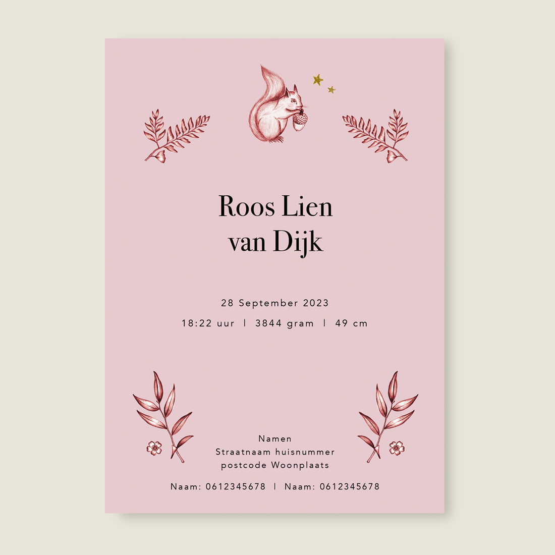 Sample Oh Deer Pink - Story of July