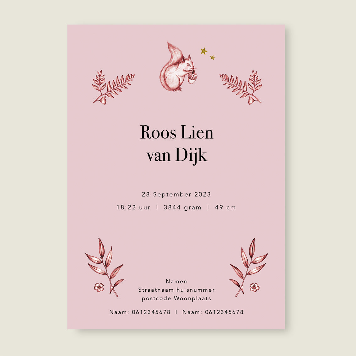 Sample Oh Deer Pink - Story of July