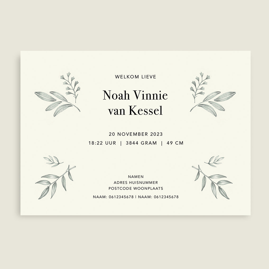 Sample Panter Leaves - Story of July