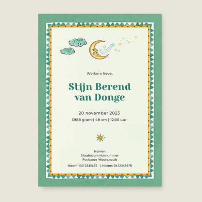 Sample Two Pretty Tigers Groen - Story of July