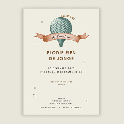 Bear Balloon Green - Story of July