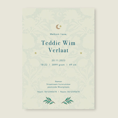 Sample Blooming Flowers Blue - Story of July