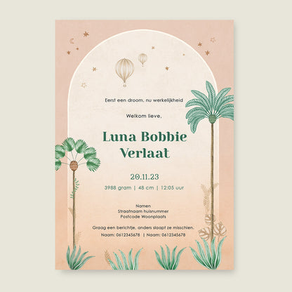 Sample Crane Bird Palms Terra - Story of July