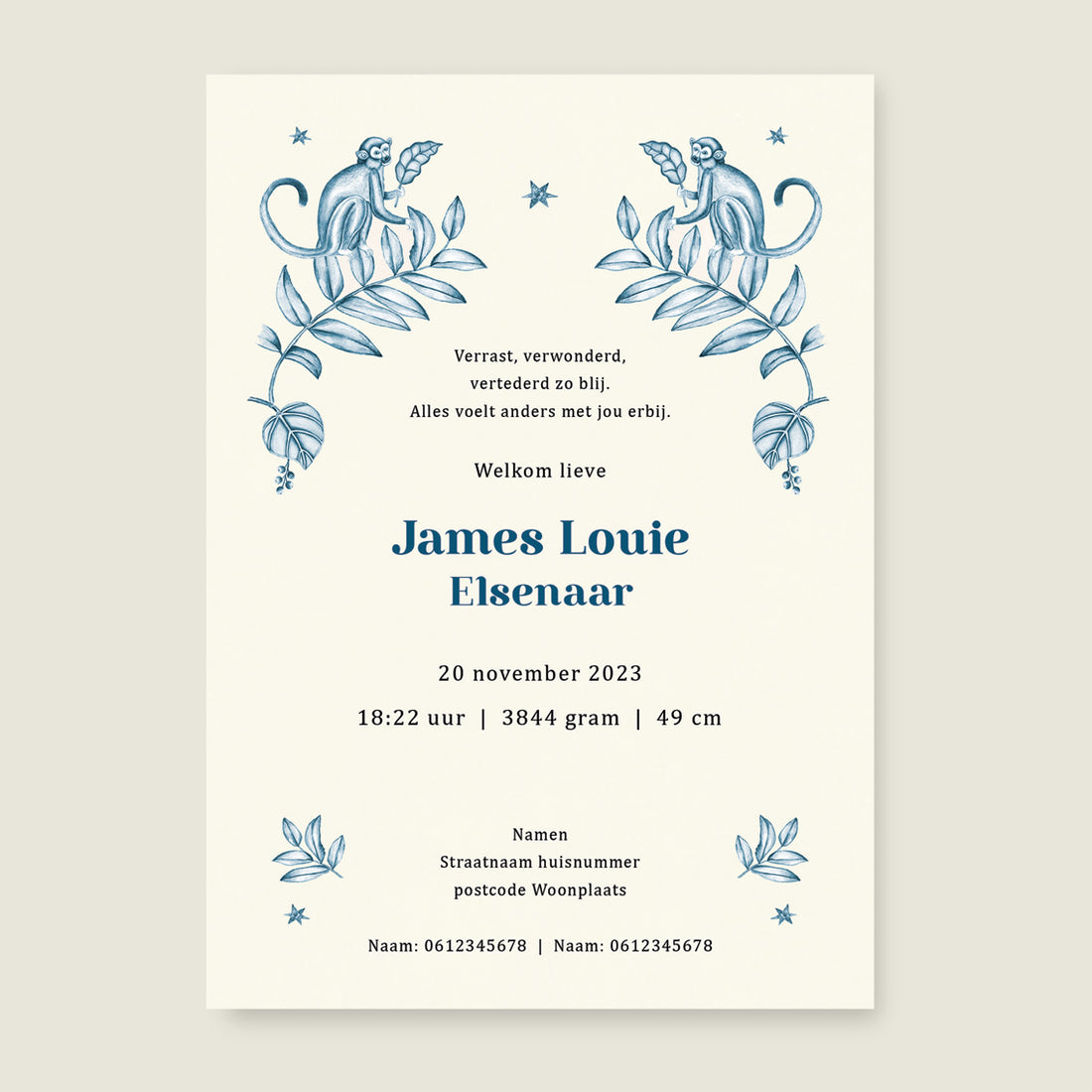 Sample Elephant And The Monkey Blue - Story of July