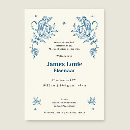 Sample Elephant And The Monkey Blue - Story of July