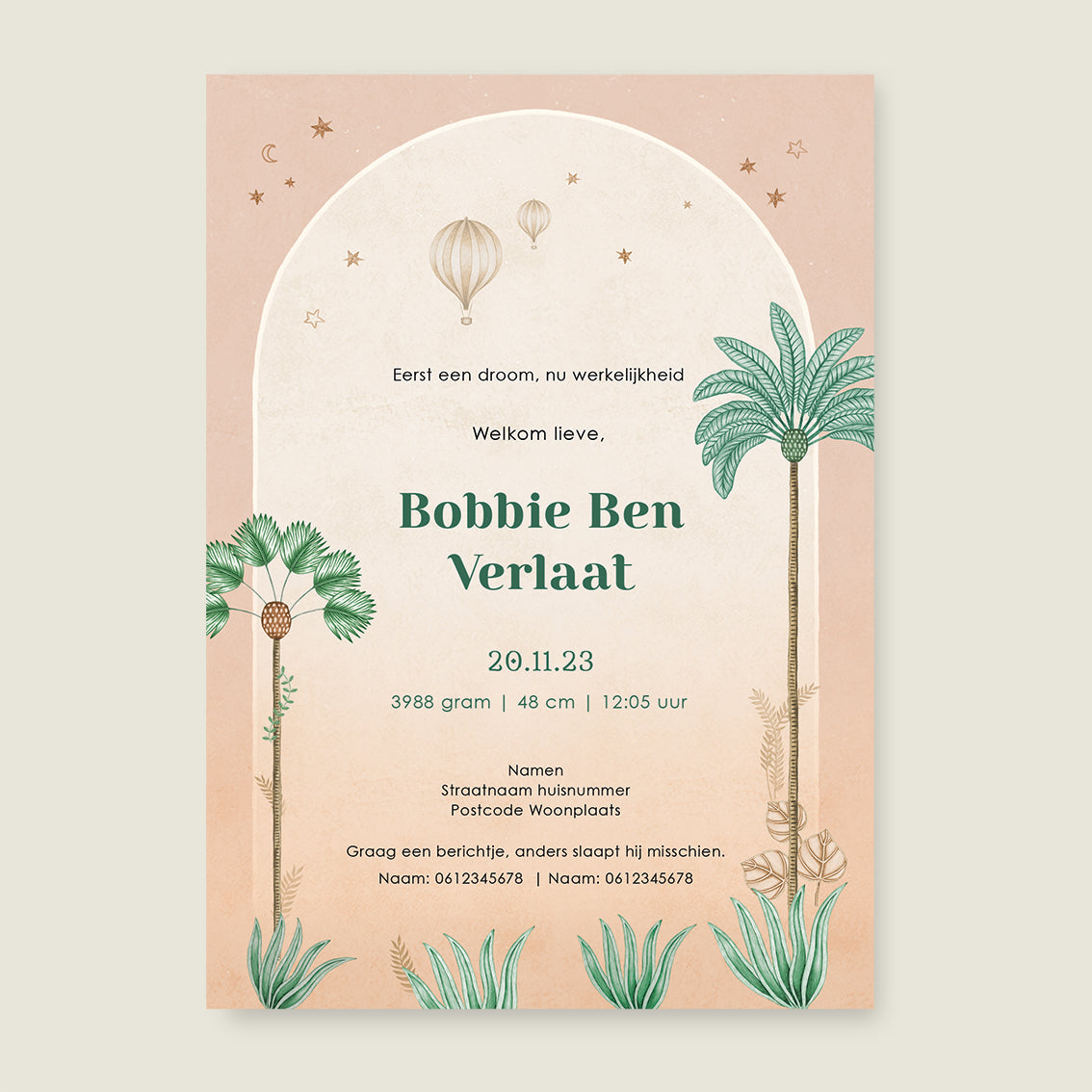 Sample Giraffe Palms Terra - Story of July