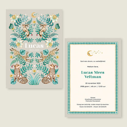 Sample Bos Dieren Khaki - Story of July