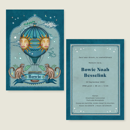 Sample Monkey Balloon Blue - Story of July