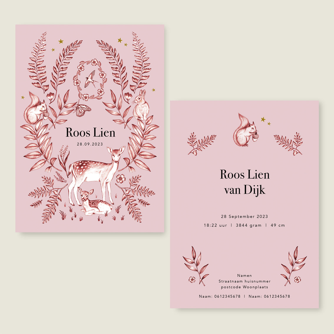 Sample Oh Deer Pink - Story of July