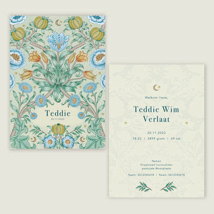 Sample Blooming Flowers Blue - Story of July