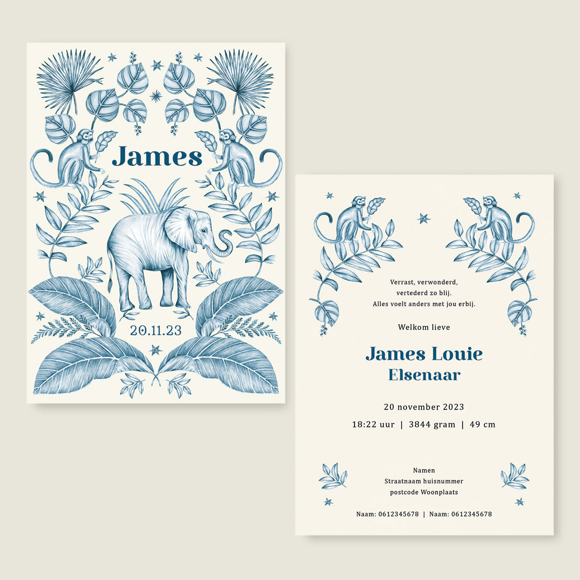 Sample Elephant And The Monkey Blue - Story of July