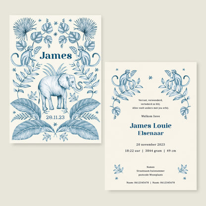 Sample Elephant And The Monkey Blue - Story of July