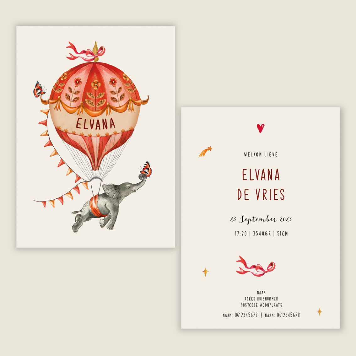 Elephant Balloon Orange - Story of July