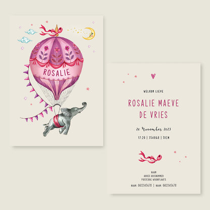 Sample Elephant Balloon Lila - Story of July