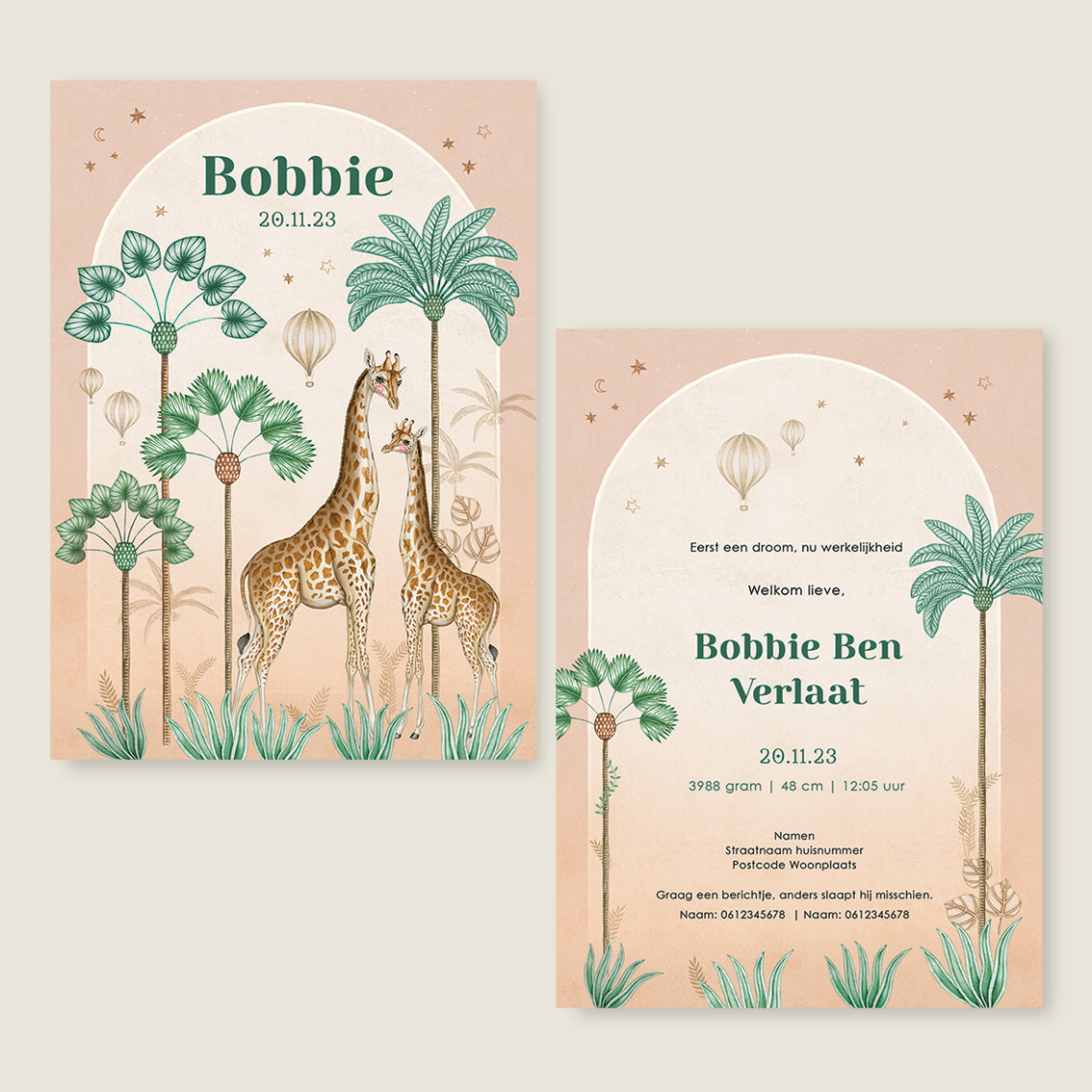 Sample Giraffe Palms Terra - Story of July