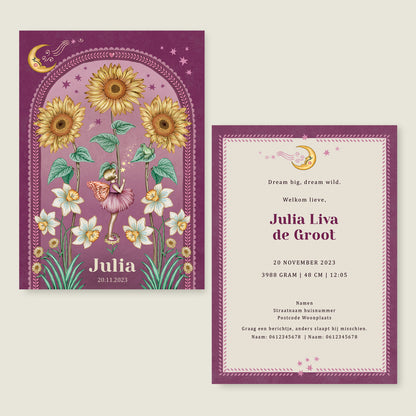 Sunflowers Purple - Story of July