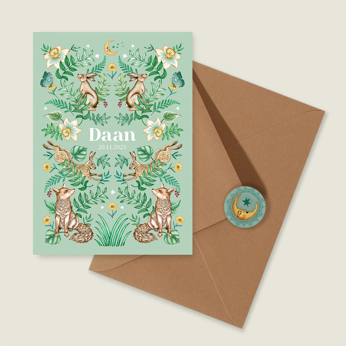 Sample Bos Dieren Light Green - Story of July