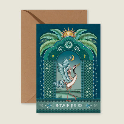 Crane Bird Blue - Story of July