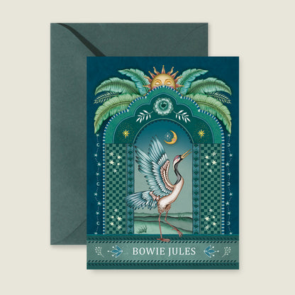 Crane Bird Blue - Story of July