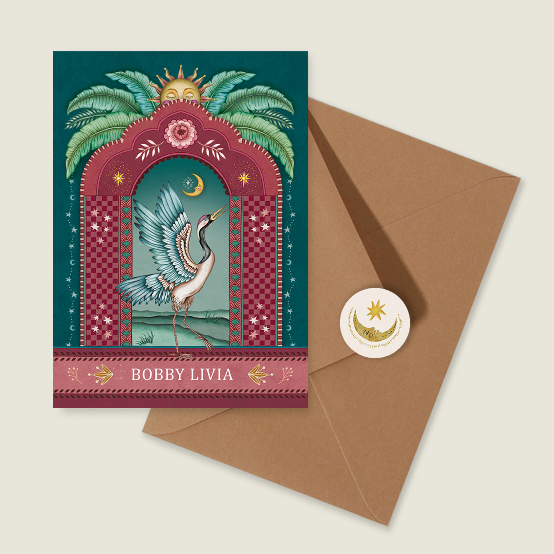 Crane Bird Red - Story of July