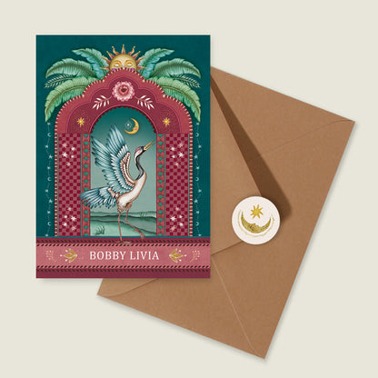 Crane Bird Red - Story of July