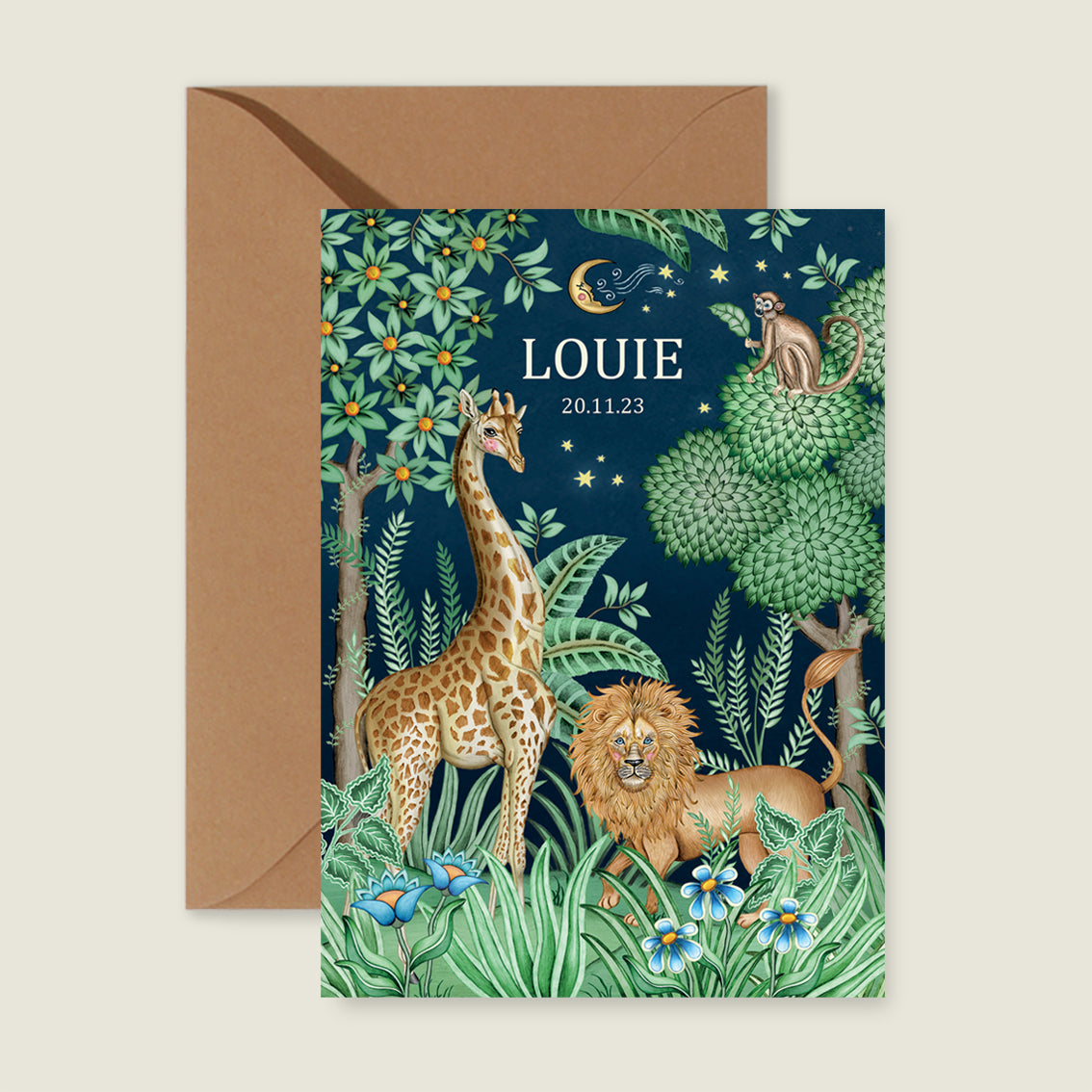 Lion And The Giraffe Dark Blue - Story of July