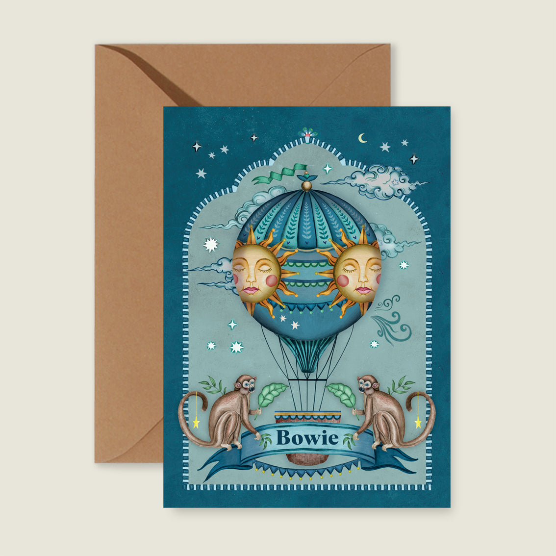 Sample Monkey Balloon Blue - Story of July