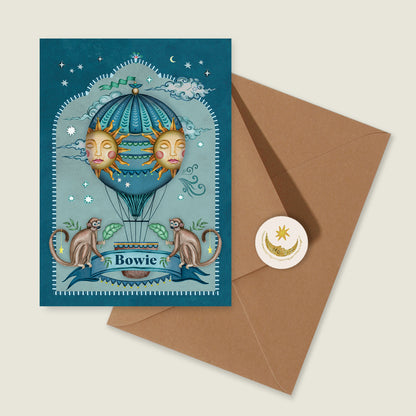 Sample Monkey Balloon Blue - Story of July