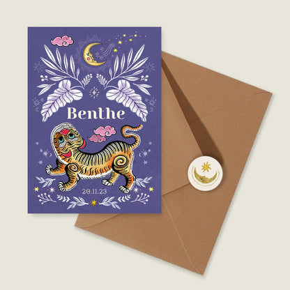 Sample Pretty Tiger Paars - Story of July