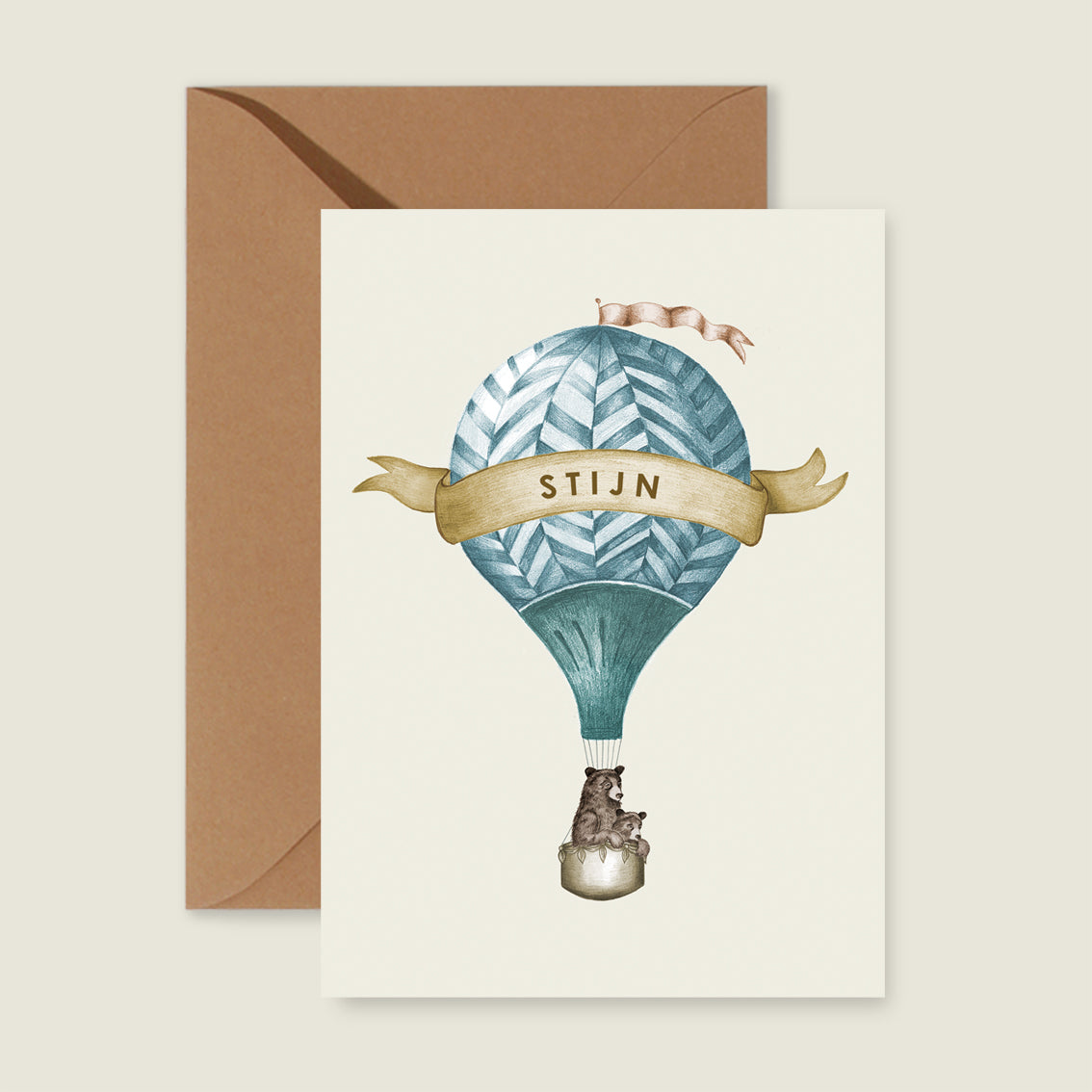 Sample Bear Balloon Blue - Story of July