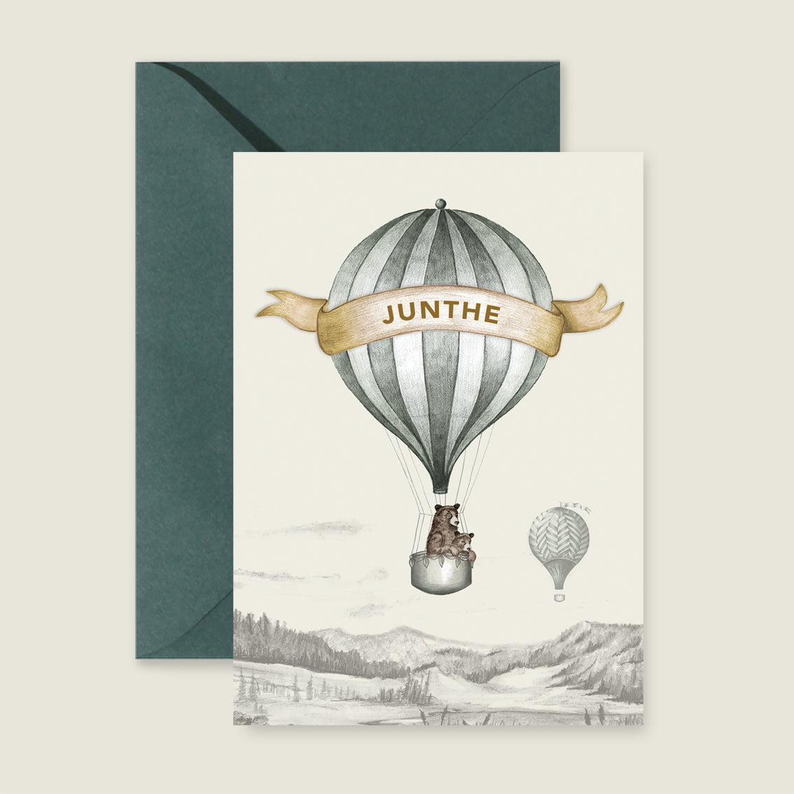 Bear Balloon Grey - Story of July