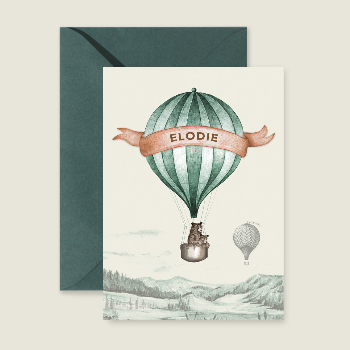 Bear Balloon Green - Story of July