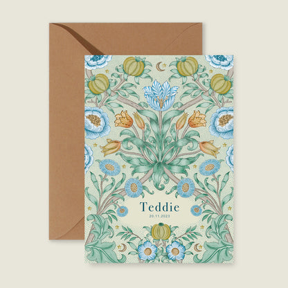 Sample Blooming Flowers Blue - Story of July