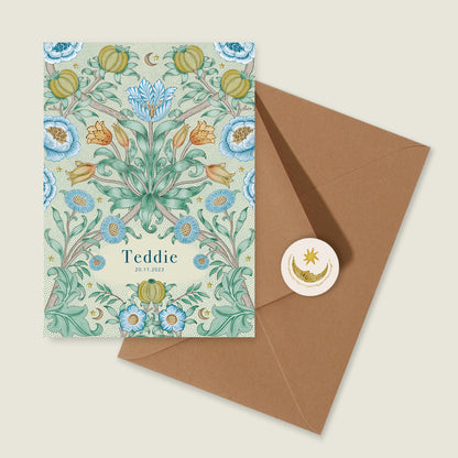 Blooming Flowers Blue - Story of July