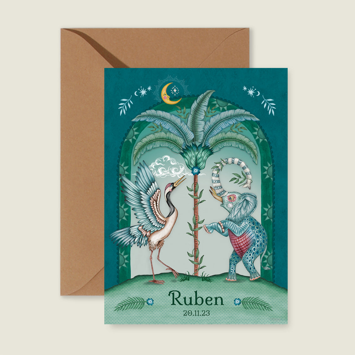 Cranebird And Elephant Blue - Story of July